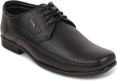 LIBERTY Fortune UVL-134 Formal Lacing Shoes With PU Sole | Suitable For Office Wear Derby For Men(Black , 9)