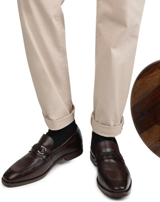 Rare Rabbit Slip On For Men(Brown , 9)