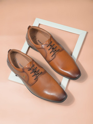 HUSH PUPPIES GAVIN CRUST DERBY Derby For Men(Tan , 6)