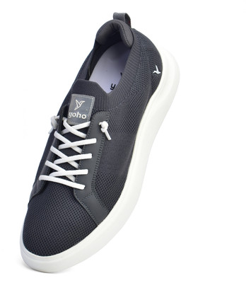yoho Yoho Trip Sneakers for Men | Stylish Casual Shoes | Comfortable and Stretchable Sneakers For Men(Grey , 10)