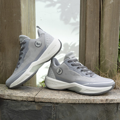 RED TAPE Men’s Basketball Shoes | Cushioned Sole, Breathable Upper Basketball Shoes For Men(Grey , 8)