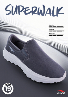 asian Walking Shoes For Men(Grey , 7)