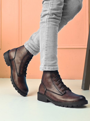 Roadster Boots For Men(Brown , 6)