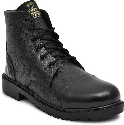BRONIKA Boots For Men(Black , 10)