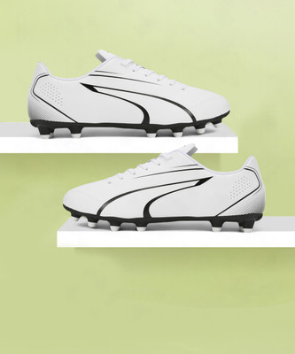 PUMA VITORIA FG/AG Football Shoes For Men(White , 10)
