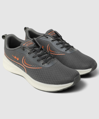 CAMPUS SLAKE Men's Sports Shoes | Memory Extra Bounce Insole | Mesh Upper | Lace-Up Running Shoes For Men(Grey , 6)