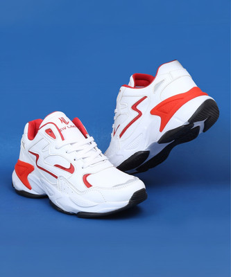 NEW LIMITS HAMMER Running, Training & Gym Running Shoes For Men(White, Red , 10)