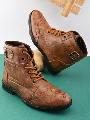 Real Bliss Outdoor,Riding,Casual Boot For Men Boots For Men(Tan , 6)