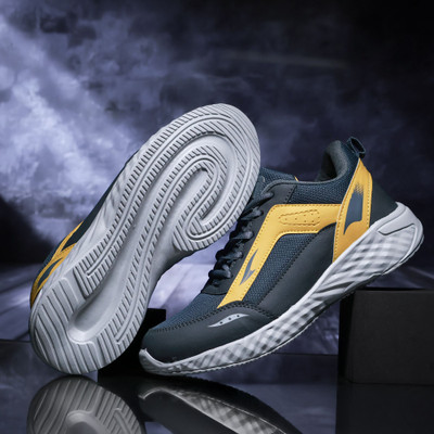 asian Men’s Toofan-06 Running Shoes | Stylish & Comfortable Sports Shoes for Boys Running Shoes For Men(Grey , 9)