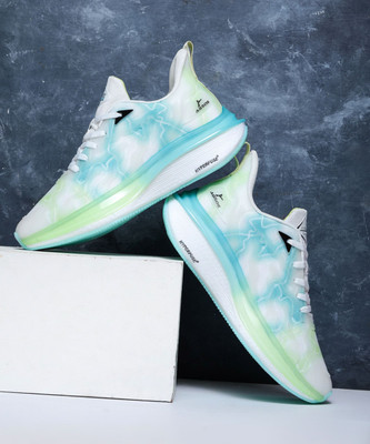 Abros EXION Athleisure Cultured Round-Toe Shape & Hyperfuse Technology Walking Shoes For Men(White , 9)