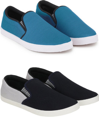 Free Kicks Combo Of 2 Shoes FK-Fitman & FK-Fitman Sneakers For Men(Black, Grey , 9)