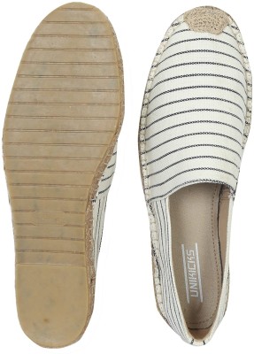 UNIKICKS Espadrilles Walking Shoes Casuals For Men(White, Blue , 6)