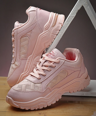 asian Sneakers For Women(Pink , 8)