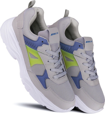 NOBELITE Premium Sports ,Gym, Trending, Stylish Sneakers For Men(White, Navy , 10)