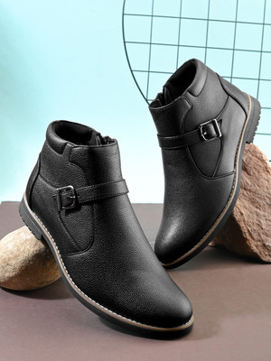 KILLER Black Casual Boots For Men Boots For Men(Black , 7)