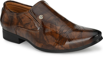 John Karsun Slip On For Men(Brown , 10)
