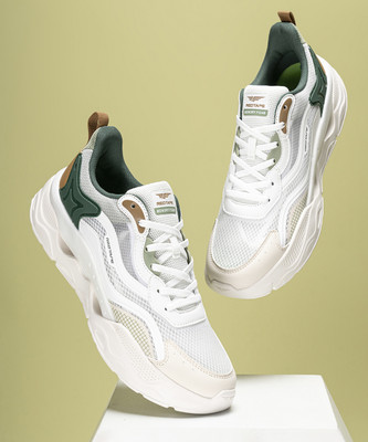 RED TAPE Casual Sneaker Shoes for Men | Elegantly Rounded Front, Soothing Insole Sneakers For Men(Green, Beige , 8)