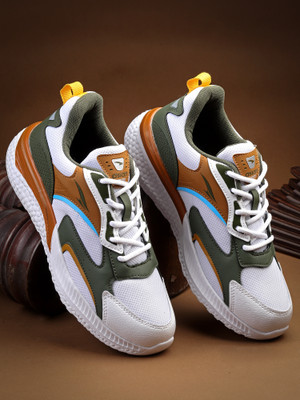 asian Sports,Walking,Training,Gym,Stylish ORBIT-04 Running Shoes For Men(Olive , 6)