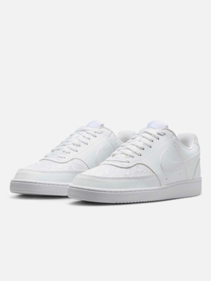 NIKE Court Vision Low Sneakers For Women(White , 8)