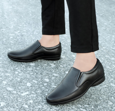 SHOE BLATE Office Genuine Leather| partywear Latest Stylish|Formal Shoe for Men|Comfortable Casuals For Men(Black , 6)