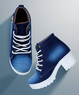 ShoeNstring High Ankle Denim Boots For Womens And girls Boots For Women Price History