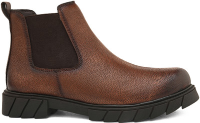 FENTACIA Boots For Men(Tan , 8)
