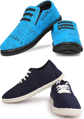 KANEGGYE Sneakers For Men(Navy, Blue , 8)