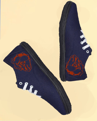 KANEGGYE CASUALS FOR MEN & KIDS Casuals For Men(Navy, Orange , 4)