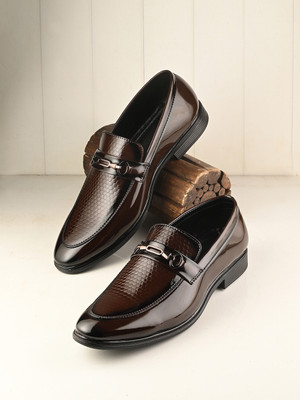 HERE&NOW Slip On For Men(Brown , 10)