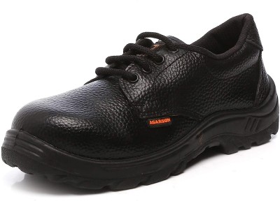 Agarson Agarson AGARSON SAFETY SHOES FOR WORKERS AND ENGINEER ( PVC SOLE ) For Men(Black , 6)