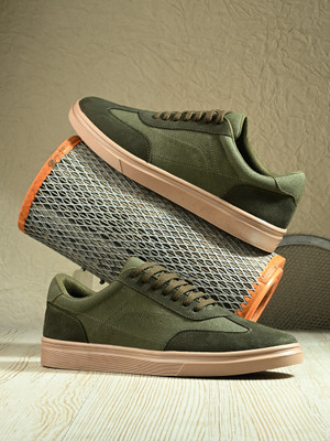 Roadster Casual Sneakers For Men(Olive , 6)