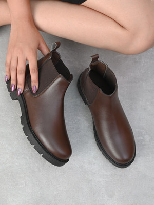 KILLER Brown Casual Boots For Women Boots For Women(Brown , 3)