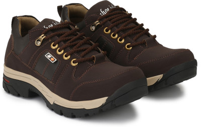 Shoe Island Solid Brown Premium Leatherette Ankle Length Running Casual Shoes Boots For Men Casuals For Men(Brown , 8)