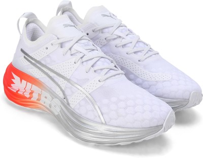 PUMA ForeverRun Nitro Silver Running Shoes For Women(White , 3.5)