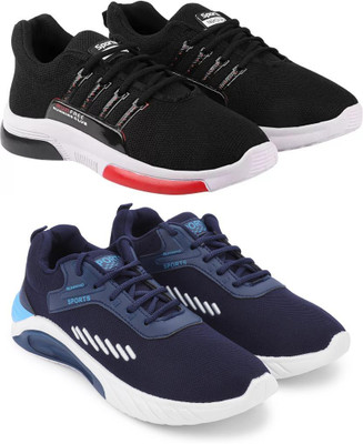 ELASA TY-RUNFREE BLACK_TOOFAN BLUE Outdoors For Men(Black , 7)