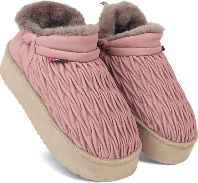 Cassiey Women's Comfortable Indoor/Outdoor Winter Fur Snow Boot |Thick Sole Shoes Casuals For Women(Purple , 3)