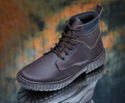 KILLER Black Casual Boots For Men Boots For Men(Black , 7)