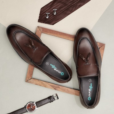 DUKE Loafers For Men(Brown , 9)