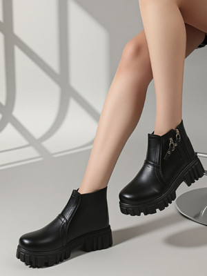 Roadster Boots For Women(Black , 3)