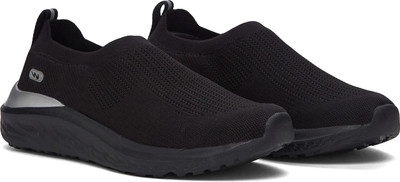 CAMPUS ANON Men's Casual Shoes | Cushioned Memory Insole with PilloFoam| Slip On Casuals For Men(Black , 9)