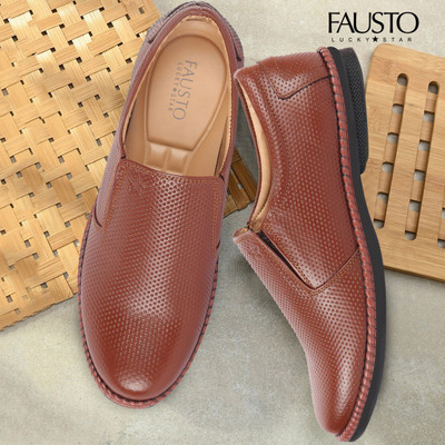 FAUSTO Slip On For Men(Tan , 7)