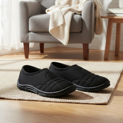 DOCTOR EXTRA SOFT Memory Foam for Walking Running Gym Training Sports Slip On Sneakers For Women(Black , 7)