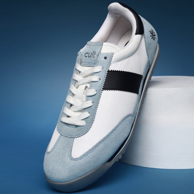 Cult UrbanEdge Sneaker Casual Shoes- Soft Cushioned Insole, Slip-Resistant, Trendy Sneakers For Men(White, Blue , 6)