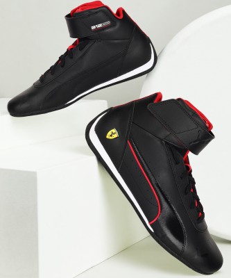 PUMA Ferrari Neo Cat Mid Sneakers For Men(Black)