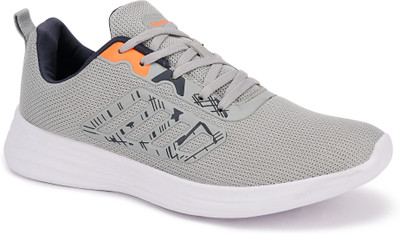 Aqualite Men’s Mesh Walking Shoes | Ultra-Light Phylone Sole | Barefoot Feel Design Walking Shoes For Men(Grey, Orange ,)