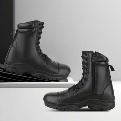 Benera BENERA VIPER TOE S/ZIPPER MILITARY & TACTICAL BOOT Boots For Men(Black , 10)