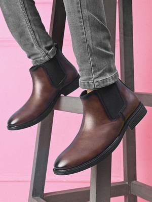 Roadster Boots For Men(Brown , 7)