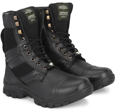 OMEE GOLD Force 002 Military and Tactical Outdoors Boots For Men(Black)