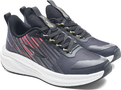 asian Hypercushion-05 Men’s Running Shoes | Ideal for Gym, Training & Travel Running Shoes For Men(Black, Maroon , 6)