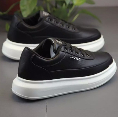 edisson Casual Sneakers Black Outdoor Shoes For Boys And Men Sneakers For Men (Black) Sneakers For Men(Black , 8)